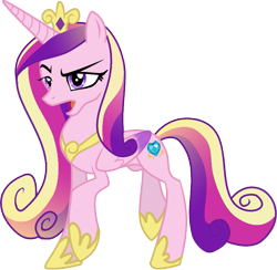 Size: 755x736 | Tagged: safe, artist:bluefluffydinosaur, imported from derpibooru, princess cadance, queen chrysalis, alicorn, pony, a canterlot wedding, crown, fake cadance, female, folded wings, hoof shoes, jewelry, mare, regalia, simple background, solo, tiara, transparent background, vector, wings