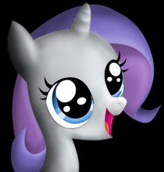 Size: 654x687 | Tagged: safe, artist:bluefluffydinosaur, imported from derpibooru, rarity, female, filly, solo, younger