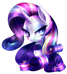 Size: 2480x2730 | Tagged: safe, artist:rainbowjune, imported from derpibooru, rarity, bedroom eyes, looking at you, rainbow power