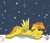 Size: 1280x1097 | Tagged: safe, artist:fishy-pony, imported from derpibooru, spitfire, candy cane, female, mistleholly, mistletoe, mouth hold, snow, snowfall, snowflake, solo, winter