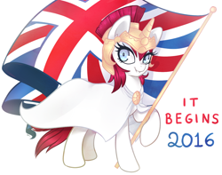 Size: 1280x1007 | Tagged: safe, artist:hawthornss, imported from derpibooru, oc, oc only, oc:britannia, b.u.c.k., buck2016, cape, clothes, helmet, solo, union jack, united kingdom