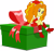 Size: 6449x6000 | Tagged: safe, artist:deathnyan, imported from derpibooru, adagio dazzle, equestria girls, rainbow rocks, absurd resolution, boots, breasts, delicious flat chest, female, flatdagio dazzle, hat, present, santa hat, shoes, simple background, solo, transparent background, vector