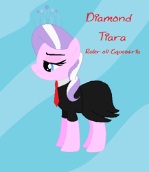 Size: 450x519 | Tagged: dead source, safe, artist:butterkinz24, imported from derpibooru, diamond tiara, earth pony, pony, female, solo