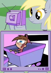 Size: 1156x1631 | Tagged: safe, imported from derpibooru, derpy hooves, pegasus, pony, derp, exploitable meme, female, mare, meme, obligatory pony, the fairly oddparents, tv meme