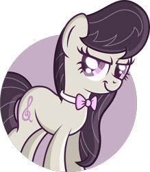 Size: 3000x3421 | Tagged: dead source, safe, artist:mahaugher, imported from derpibooru, octavia melody, earth pony, pony, bowtie, cute, female, mare, solo, tavibetes