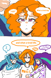 Size: 720x1084 | Tagged: safe, artist:miracle32, imported from derpibooru, adagio dazzle, aria blaze, sonata dusk, equestria girls, rainbow rocks, clothes, comic, nope, pajamas, the dazzlings