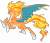 Size: 5000x4327 | Tagged: safe, artist:sakuyamon, artist:solratic, imported from derpibooru, oc, oc only, oc:chari, charizard, dracony, hybrid, poképony, pony, absurd resolution, adoptable, fetlock fins, fire, hoof shoes, mane of fire, mega charizard y, pokémon, ponymon, simple background, solo, transparent background