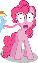 Size: 698x1145 | Tagged: safe, artist:detectivebuddha, imported from derpibooru, pinkie pie, rainbow dash, 1000 hours in ms paint, licking, ms paint