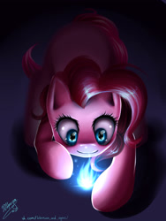 Size: 2400x3200 | Tagged: safe, artist:lolperson99, imported from derpibooru, pinkie pie, blue flame, female, solo