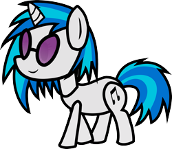 Size: 2121x1843 | Tagged: safe, artist:hardcyder, imported from derpibooru, dj pon-3, vinyl scratch, female, paper pony, solo