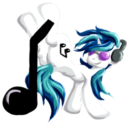 Size: 350x350 | Tagged: safe, artist:creudence, imported from derpibooru, dj pon-3, vinyl scratch, pony, female, solo