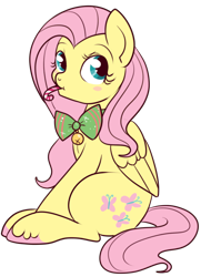 Size: 544x716 | Tagged: safe, artist:lulubell, imported from derpibooru, fluttershy, candy cane, christmas, cute, female, shyabetes, simple background, solo, transparent background