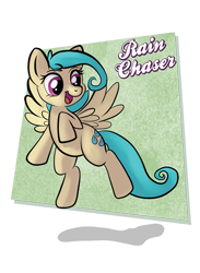 Size: 545x743 | Tagged: safe, artist:1trick, imported from derpibooru, oc, oc only, oc:rain chaser, pegasus, pony, horse party, solo