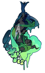 Size: 1200x1950 | Tagged: safe, artist:ladlebug, imported from derpibooru, queen chrysalis, changeling, changeling queen, cocoon, female, solo