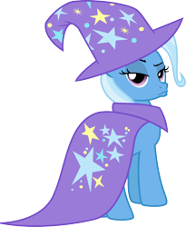 Size: 1105x1350 | Tagged: safe, artist:jeatz-axl, imported from derpibooru, trixie, pony, unicorn, cape, clothes, duckface, female, hat, mare, simple background, solo, svg, transparent background, trixie's cape, trixie's hat, vector