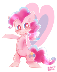 Size: 1713x2157 | Tagged: safe, artist:gawl, imported from derpibooru, pinkie pie, pony, bipedal, female, pixiv, solo