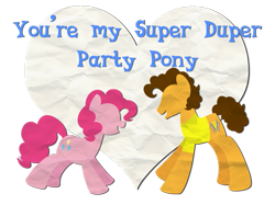 Size: 1033x773 | Tagged: safe, artist:drawntildawn, imported from derpibooru, cheese sandwich, pinkie pie, cheesepie, female, heart, hearts and hooves day, male, shipping, straight, valentine, valentine's day