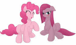 Size: 18000x10800 | Tagged: dead source, safe, artist:xniclord789x, imported from derpibooru, pinkie pie, absurd resolution, blushing, duality, pinkamena diane pie, preggy pie, pregnant, simple background, transparent background