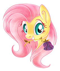 Size: 500x590 | Tagged: safe, artist:blackfreya, imported from derpibooru, fluttershy, female, flower, mouth hold, simple background, solo, transparent background