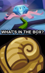 Size: 371x600 | Tagged: safe, imported from derpibooru, princess twilight sparkle (episode), exploitable meme, helix fossil, lord helix, meme, mystery box of plot importance, pokémon, twitch plays pokémon