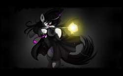 Size: 2560x1600 | Tagged: safe, artist:ncmares, artist:rinsowaty, imported from derpibooru, octavia melody, badass, female, mafia, mafia octavia, solo, tommy gun, wallpaper