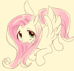 Size: 501x481 | Tagged: safe, artist:pasikon, imported from derpibooru, fluttershy, female, pixiv, solo