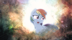 Size: 1920x1080 | Tagged: safe, artist:joey darkmeat, artist:mamandil, artist:omniscient-duck, edit, imported from derpibooru, rainbow dash, pony, female, grunge, lens flare, solo, vector, wallpaper, wallpaper edit