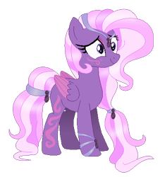 Size: 424x466 | Tagged: safe, artist:blackholeii, imported from derpibooru, oc, oc only, oc:fleurine, pegasus, pony, blank flank, solo