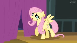 Size: 1024x576 | Tagged: safe, imported from derpibooru, screencap, fluttershy, filli vanilli, crying, feelings, female, happy, singing, solo