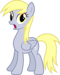 Size: 5000x6237 | Tagged: safe, artist:xpesifeindx, imported from derpibooru, derpy hooves, pegasus, pony, rainbow falls, .svg available, absurd resolution, derp, female, gasp, mare, simple background, solo, transparent background, vector