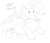 Size: 500x428 | Tagged: dead source, safe, artist:sirmasterdufel, imported from derpibooru, trixie, pony, unicorn, chibi, fat, female, mare, monochrome, sketch, solo, the great and bountiful trixie