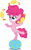 Size: 2903x4725 | Tagged: safe, artist:thisismyphotoshoppin, imported from derpibooru, boneless, pinkie pie, pinkie pride, balancing, ball, female, filly, filly pinkie pie, juggling, rubber chicken, simple background, solo, transparent background, vector, younger