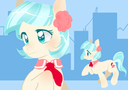 Size: 900x637 | Tagged: safe, artist:sin-novedades, imported from derpibooru, coco pommel, rarity takes manehattan, cocobetes, cute, female, solo