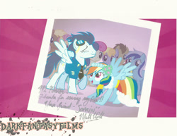 Size: 1024x791 | Tagged: safe, imported from derpibooru, rainbow dash, soarin', autograph, matt hill