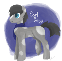 Size: 960x947 | Tagged: safe, artist:ponypuffer, imported from derpibooru, oc, oc only, oc:earl grey, earth pony, male, solo, stallion