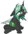 Size: 724x870 | Tagged: safe, artist:aurura, imported from derpibooru, queen chrysalis, changeling, changeling queen, blushing, female, pixiv, solo