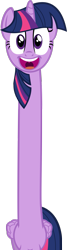 Size: 535x2000 | Tagged: safe, artist:slowlearner46, imported from derpibooru, twilight sparkle, alicorn, pony, female, long neck, mare, nope.avi, not salmon, simple background, solo, transparent background, twilight sparkle (alicorn), wat