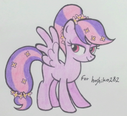 Size: 640x590 | Tagged: safe, artist:decprincess, imported from derpibooru, oc, oc only, oc:moonlight blossom, solo, traditional art