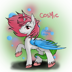 Size: 4000x4000 | Tagged: safe, artist:fluka, imported from derpibooru, oc, oc only, oc:cosmic, alicorn, pony, alicorn oc, solo