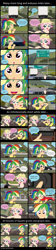 Size: 3950x17770 | Tagged: safe, artist:garretthegarret, imported from derpibooru, fluttershy, rainbow dash, comic:a weekend away, equestria girls, alternate hairstyle, awkward silence, car, cd, comic, dashboard, human coloration, radio, road, seatbelt, street sign, terry the triumph, triumph, truck, whale song