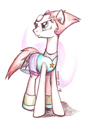 Size: 800x1111 | Tagged: safe, artist:jcosneverexisted, imported from derpibooru, earth pony, gem pony, pony, gem, gem (race), pearl, pearl (steven universe), ponified, solo, steven universe