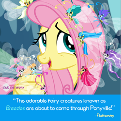 Size: 550x550 | Tagged: safe, imported from derpibooru, screencap, breezette, fluttershy, seabreeze, twinkle (g4), twirly, breezie, it ain't easy being breezies, adventure in the comments, female, hub logo, hub network, male, the hub, unnamed breezie, unnamed character