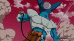 Size: 500x278 | Tagged: safe, edit, imported from derpibooru, dj pon-3, vinyl scratch, animated, bardock, bardock kicks, dragon ball, dragon ball z, female, gif, image macro, kick, male, meme, memecenter, story of bardock, toobi, wub