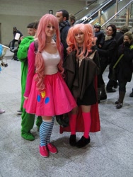 Size: 3312x4416 | Tagged: safe, artist:zeroking2010, imported from derpibooru, pinkie pie, human, charlotte, cosplay, irl, irl human, photo, puella magi madoka magica
