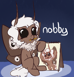 Size: 1497x1556 | Tagged: safe, artist:nobody, imported from derpibooru, oc, oc only, mothpony, original species, solo, squeak, tumblr