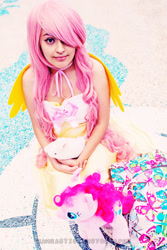 Size: 683x1024 | Tagged: safe, imported from derpibooru, fluttershy, human, cosplay, irl, irl human, photo, solo