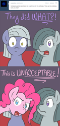 Size: 650x1371 | Tagged: safe, artist:atlur, deleted from derpibooru, imported from derpibooru, limestone pie, marble pie, pinkie pie, ask the pie sisters, ask, comic, tumblr