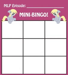 Size: 460x505 | Tagged: safe, imported from derpibooru, derpy hooves, pegasus, pony, bingo, card, exploitable, female, mare, mini-bingo, template