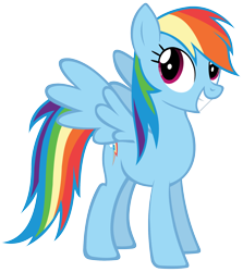 Size: 1854x2079 | Tagged: safe, artist:batbow, imported from derpibooru, rainbow dash, female, grin, simple background, smiling, solo, transparent background, vector