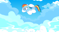 Size: 3780x2080 | Tagged: safe, artist:batbow, imported from derpibooru, rainbow dash, cloud, cloudy, cute, dashabetes, female, high res, solo, vector, wallpaper